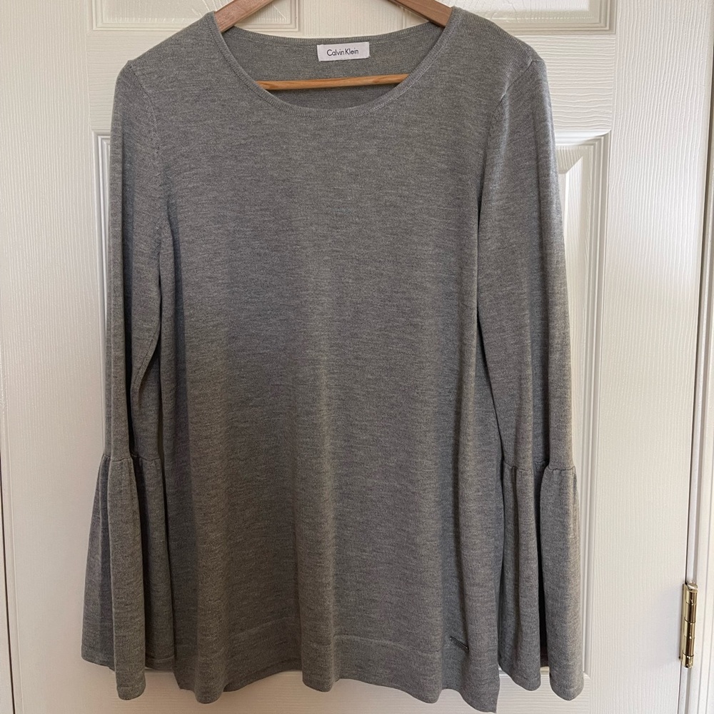 Calvin Klein Sweater Bell Sleeved.  Excellent condition.
